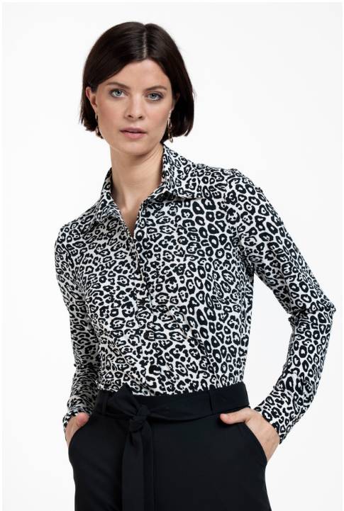 elleboog Verovering verkeer Studio Anneloes Poppy leopard small blouse - De Groene Lantaarn