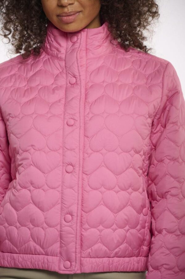 Rino & Pelle Quilted bomber jacket roze