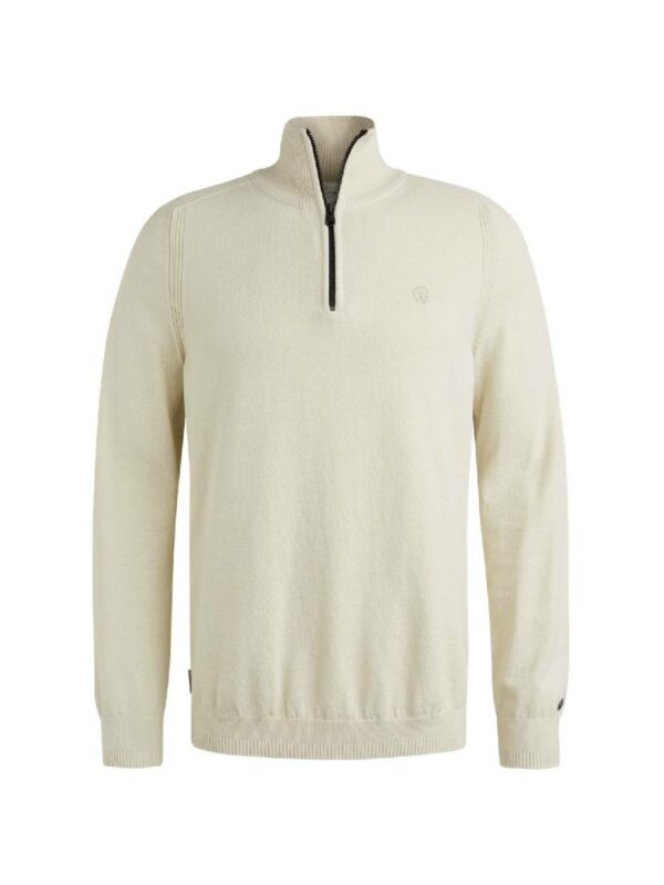 Cast Iron Half zip collar cotton stretch