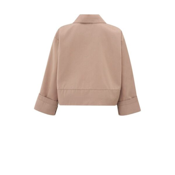 Yaya Short oversized satin jacket roze