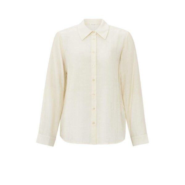 Yaya Textured blouse SOFT OFF WHITE