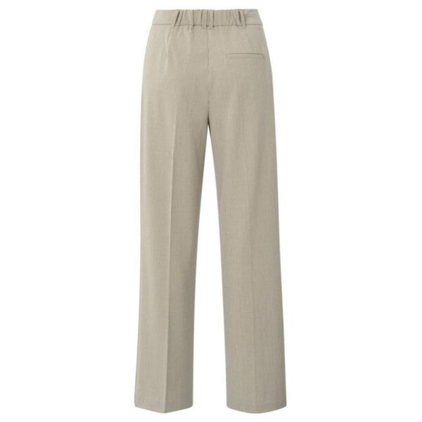 Yaya Pinstripe wide leg trousers BEIGE DESSIN