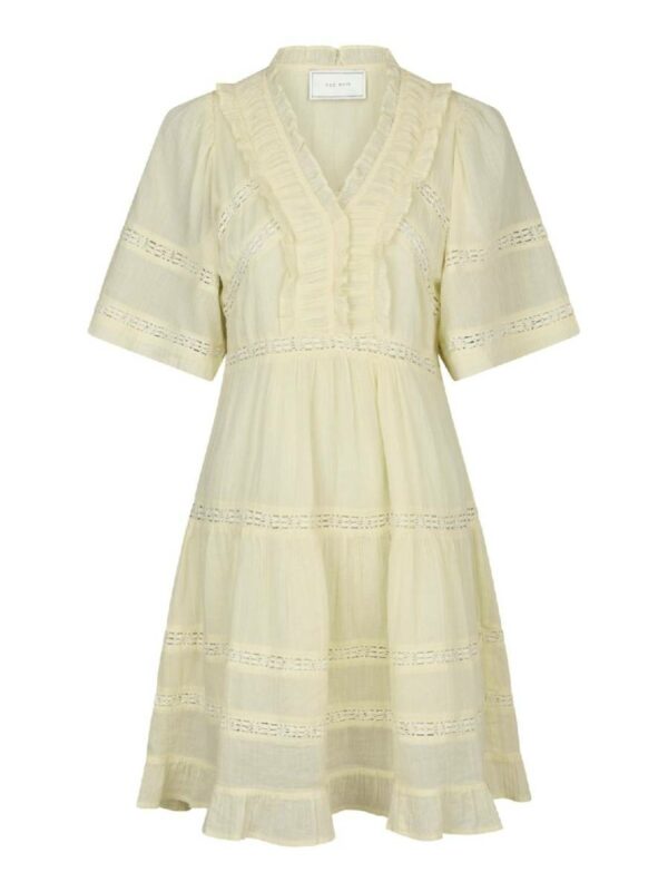 Neo Noir Meline s voile dress geel