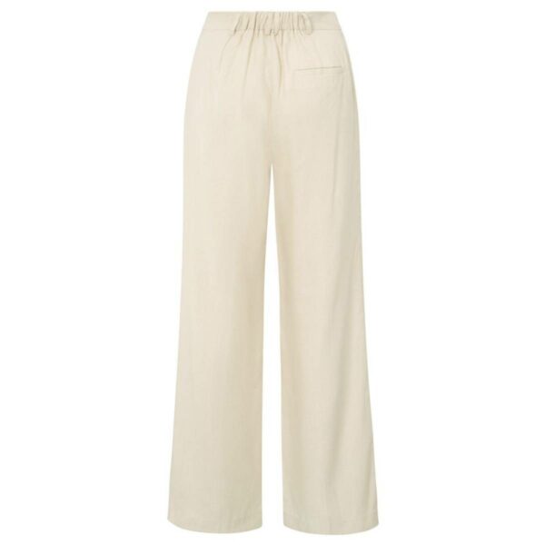 Yaya Linen-blend trousers summer sand