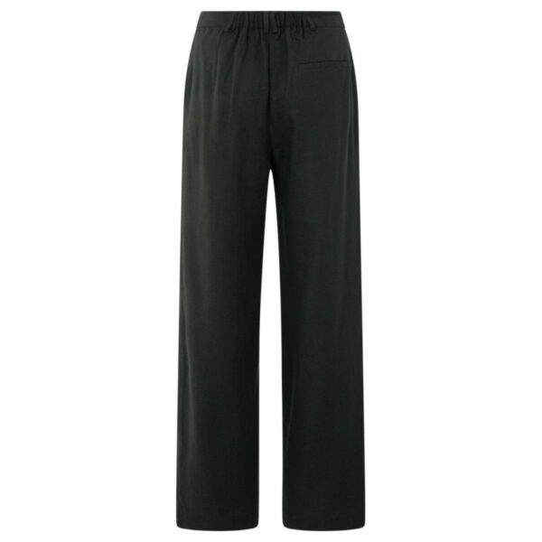 Yaya Linen-blend trousers zwart