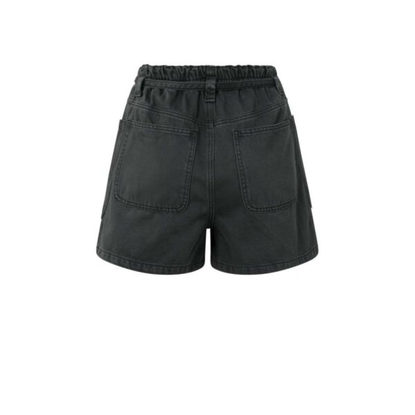 Yaya Cargo garment-dye shorts zwart