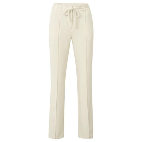 Yaya Flared trousers with tie belt SUMMER SAND