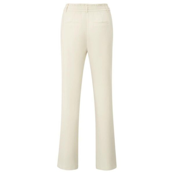 Yaya Flared trousers with tie belt SUMMER SAND