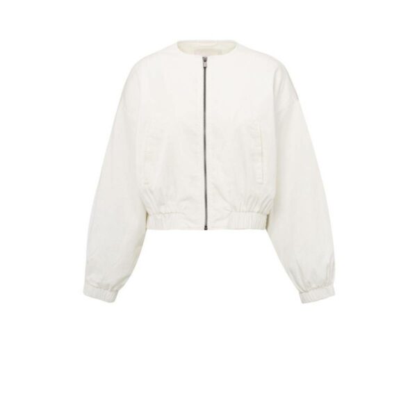 Yaya Woven bomber jacket OFF WHITE