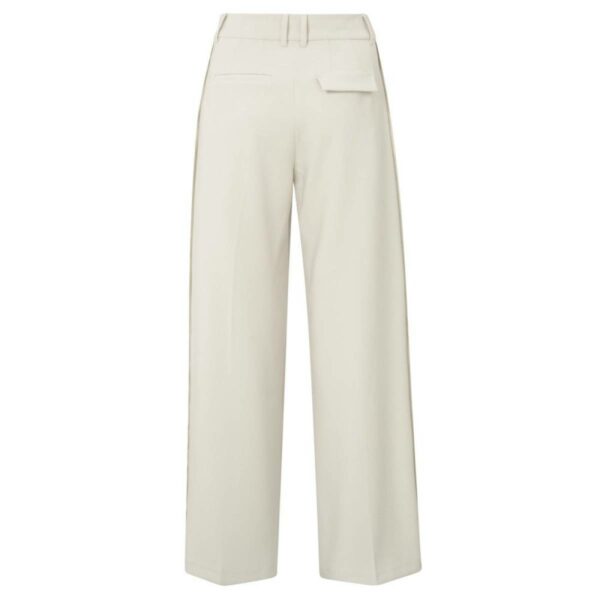 Yaya Wide-leg trousers with stripe SOFT GREY