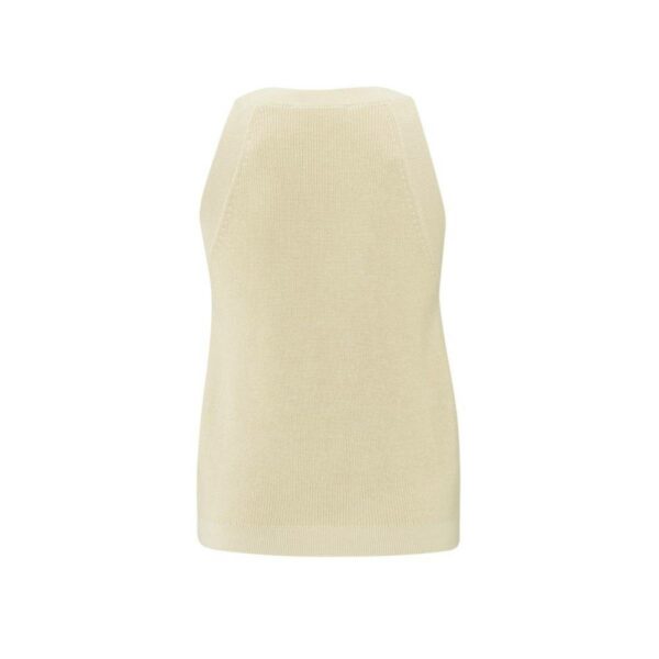 Yaya Tanktop with high neckline sand