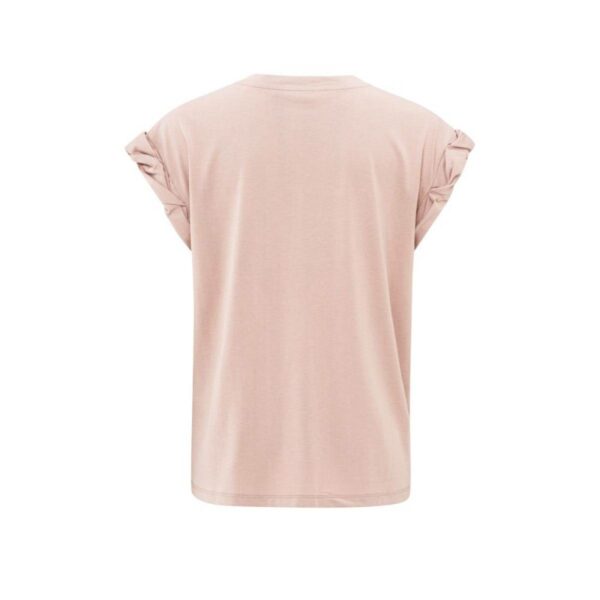YayaT-shirt with rolled-up sleeves roze