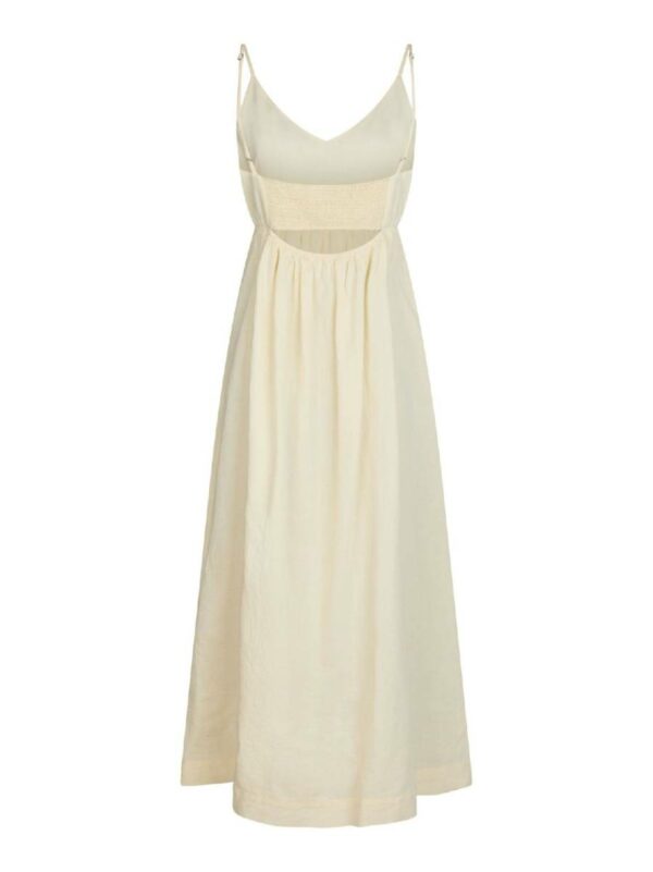 Neo Noir Savani long linen dress light yellow