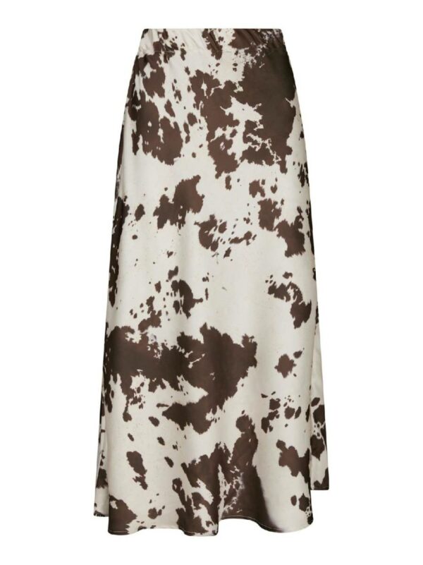 Neo Noir Viso cow print skirt