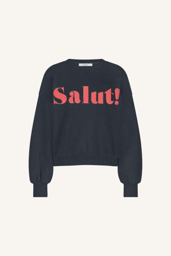 By Bar Bibi salut sweater donkerblauw