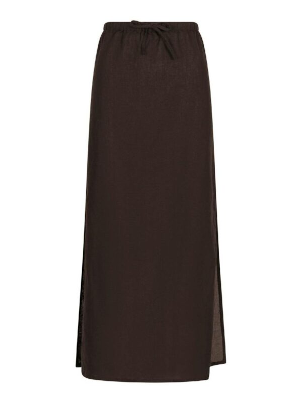 Neo Noir Noa linen skirt bruin
