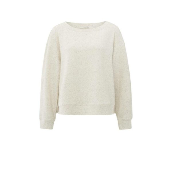 Yaya Melange sweatshirt WOOL WHITE MELANGE