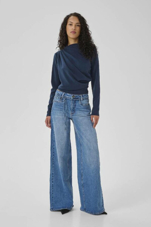 My Essential Wardrobe Helle blouse donkerblauw