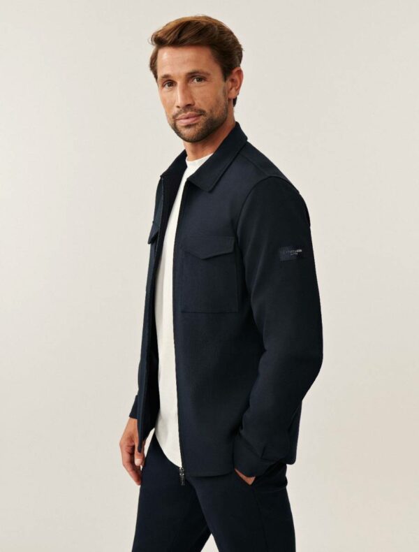 Cavallaro Zerino Overshirt donkerblauw
