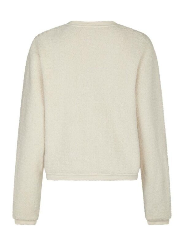 Neo Noir Limo fluffy knit cardigan offwhite