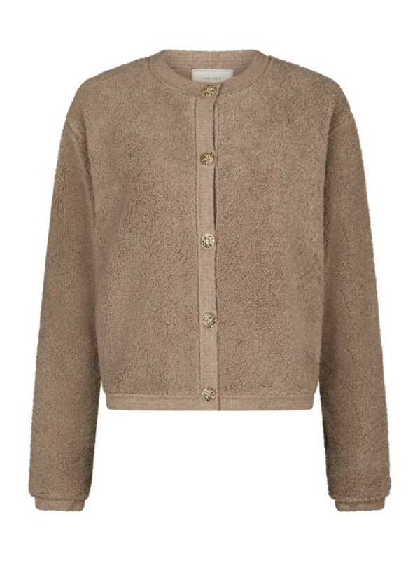 Neo Noir Limo fluffy knit cardigan