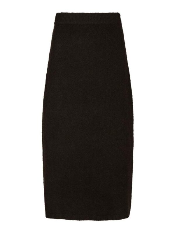 Neo Noir Hynne knit skirt donkerbruin