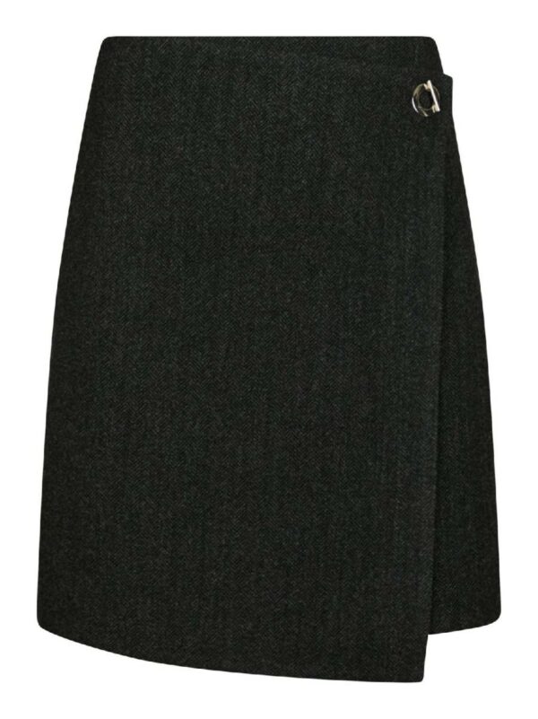 Neo Noir Marisi herringbone skirt
