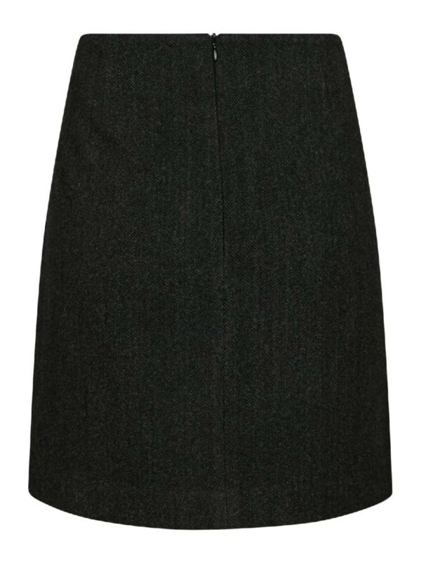 Neo Noir Marisi herringbone skirt