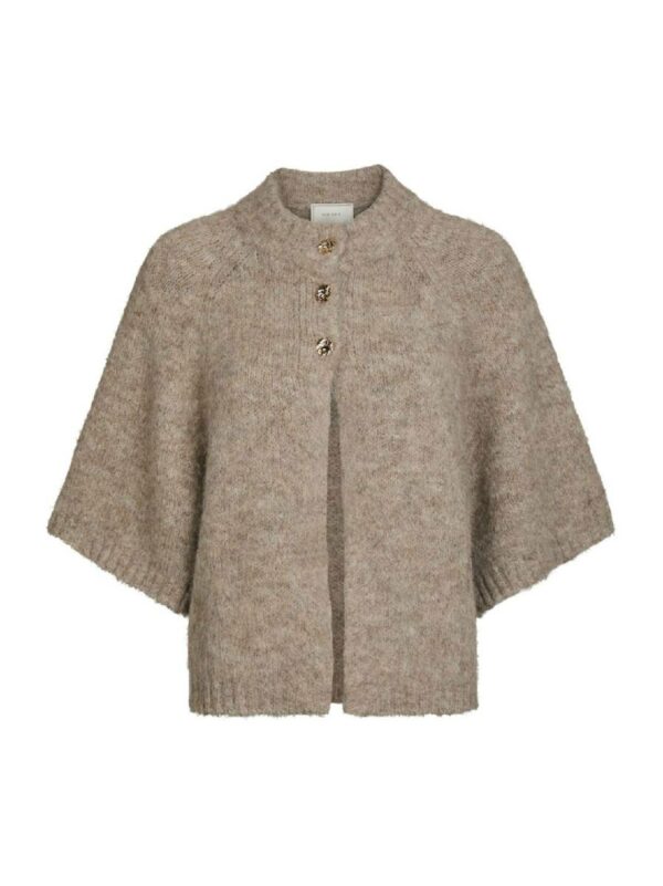 Neo Noir Benuta fluffy knit cardigan