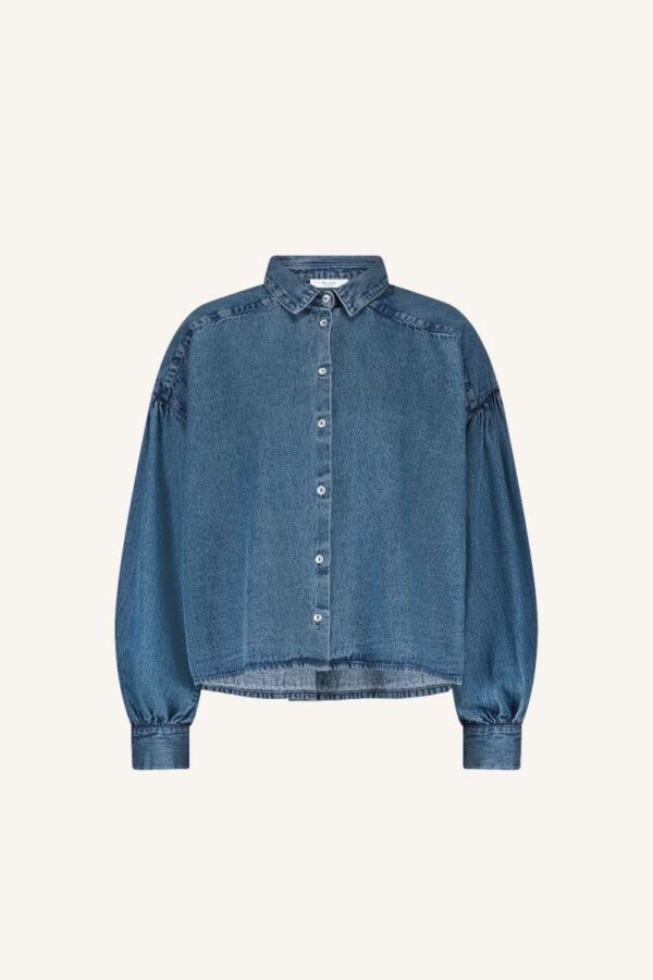 By Bar Sarah short denim blouse