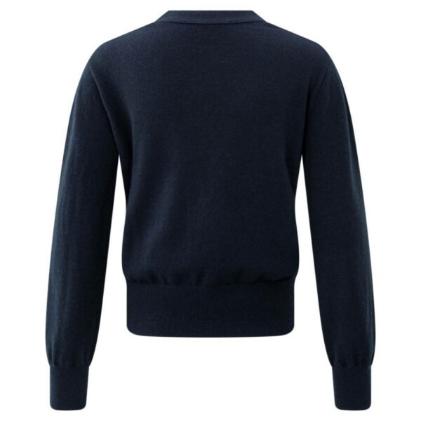 Yaya Vest met taillestrik donkerblauw
