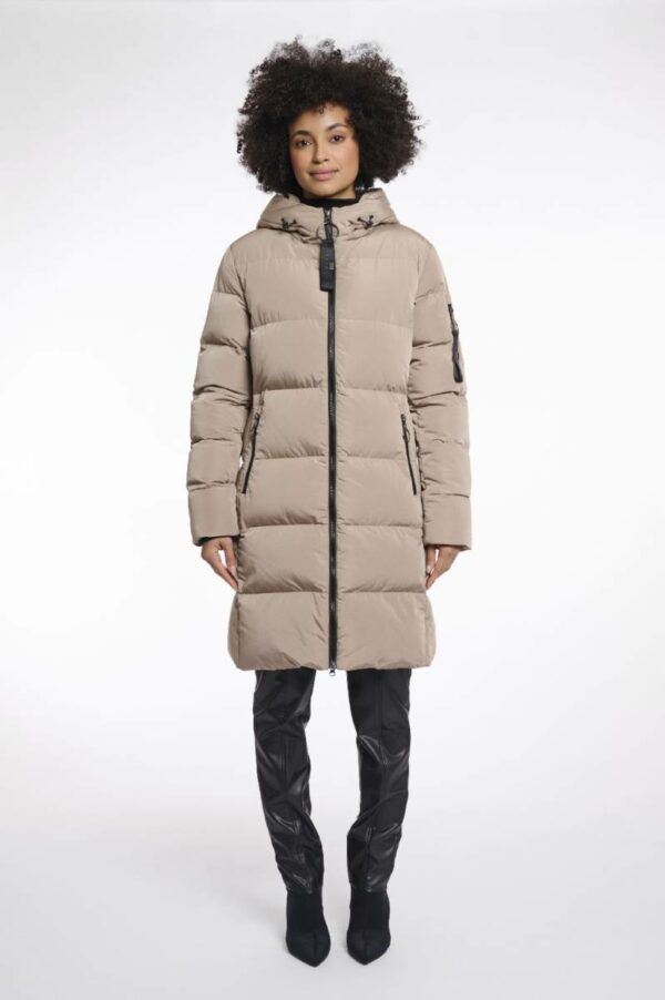 Rino & Pelle Long padded hooded coat