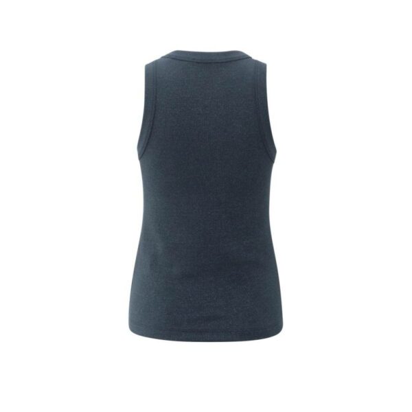 Yaya Rib singlet met lichte glitter donkerblauw