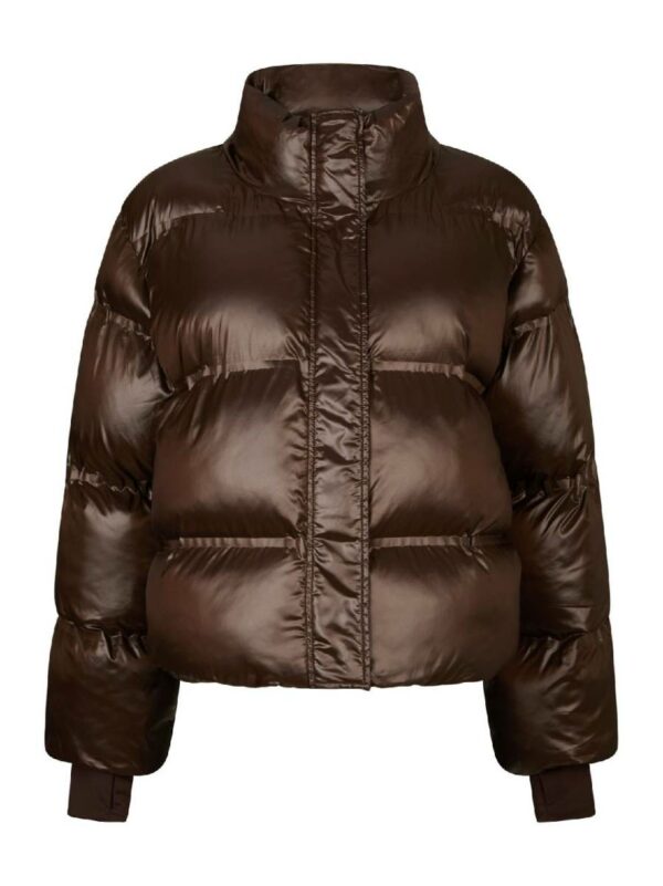 Neo Noir Rhea shiny puffer jacket