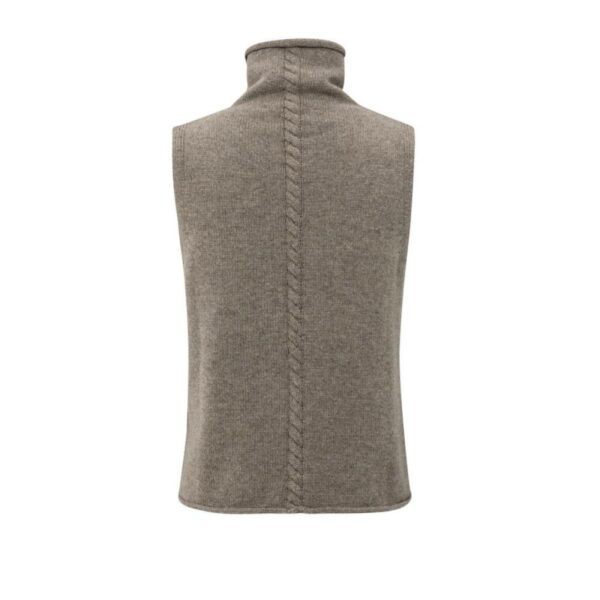 Yaya Cable high neck sleeveless swe