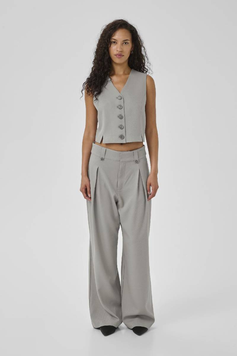 My Essential Wardrobe Disa high wide pant groen