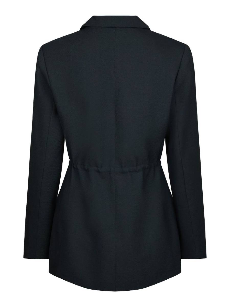 Neo Noir Jemmie melange blazer donkerblauw