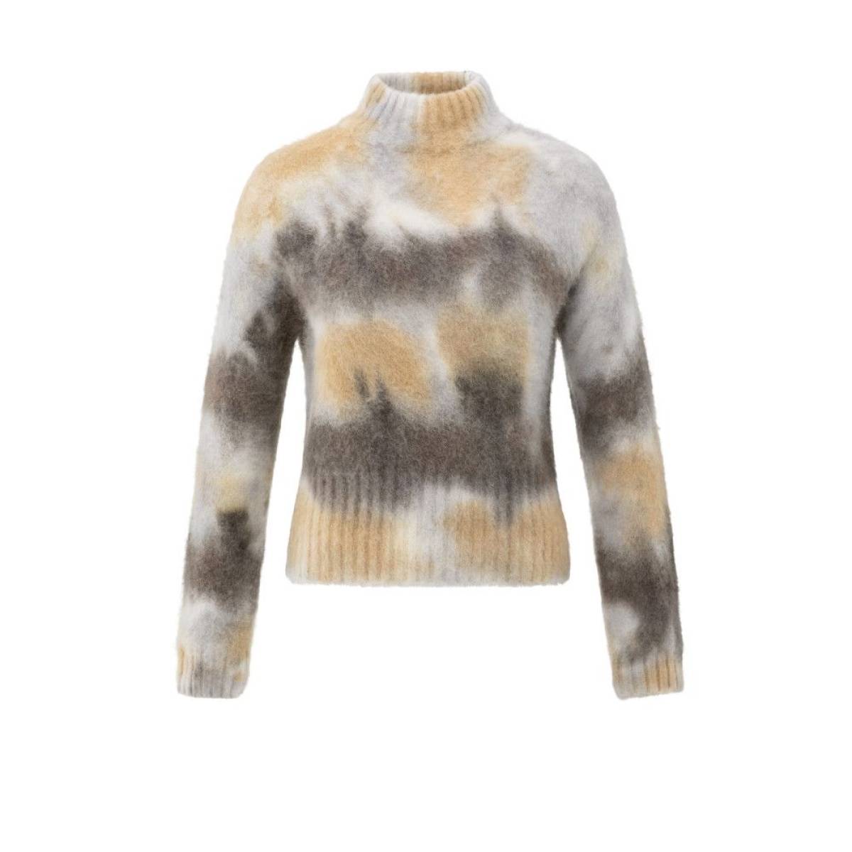 Yaya Gebreide trui met print