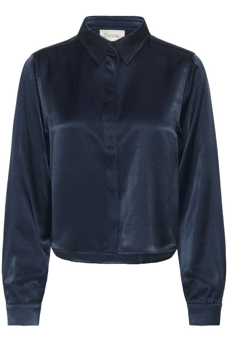 My Essential Wardrobe Estelle short shirt blauw