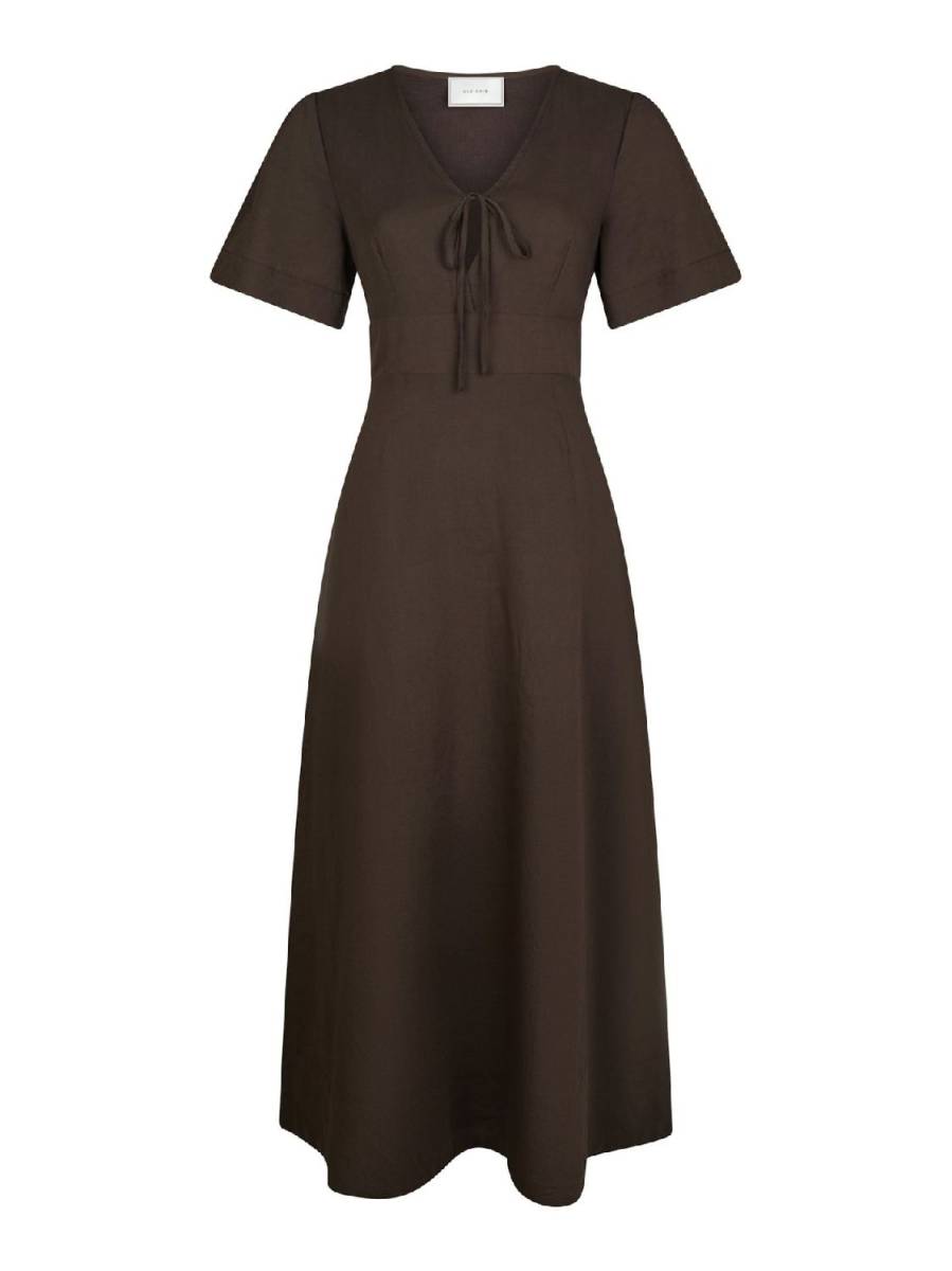 Neo Noir Ilsie linen dress