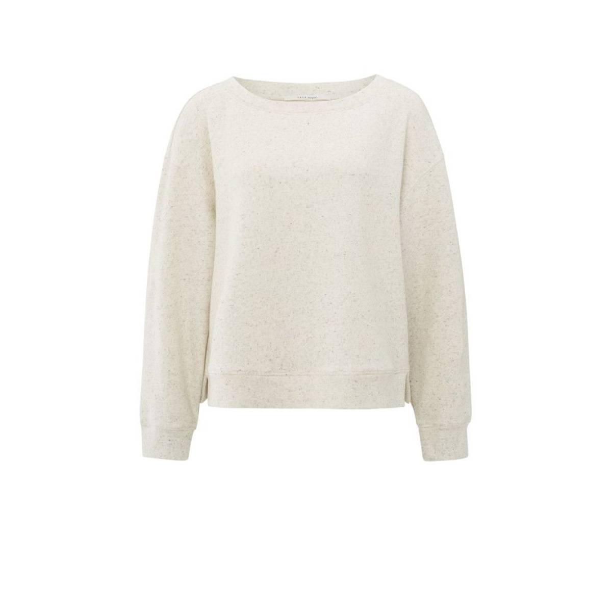 Yaya Melange sweatshirt WOOL WHITE MELANGE