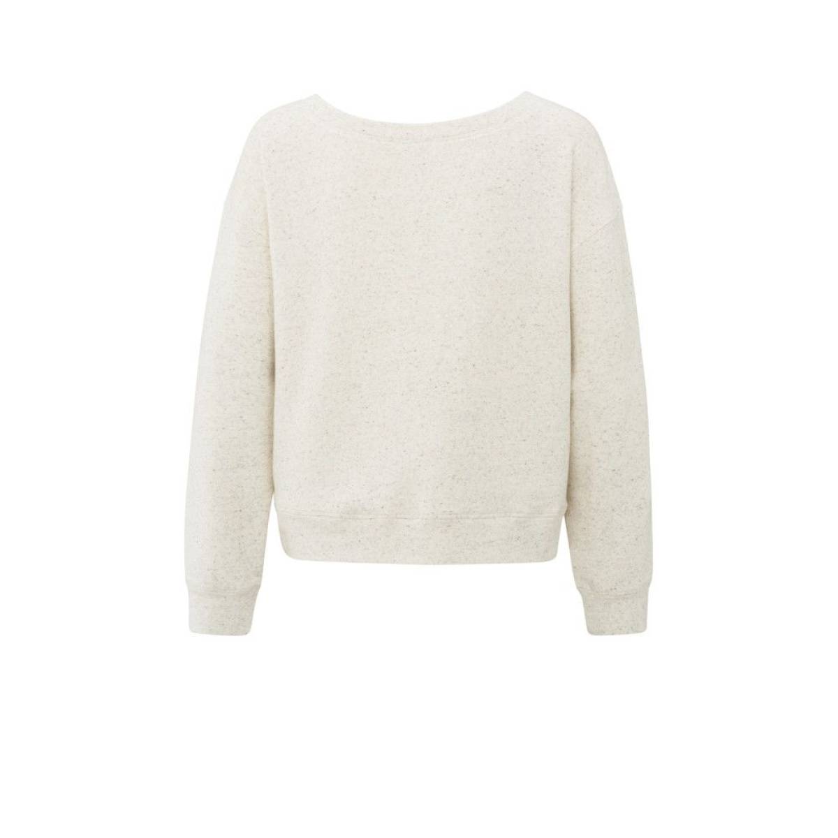 Yaya Melange sweatshirt WOOL WHITE MELANGE