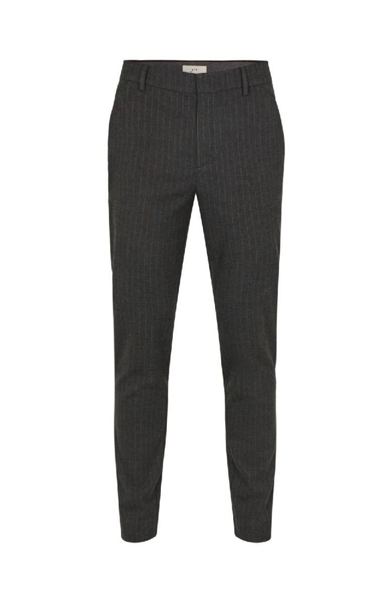 Plain JOSHPL 093 CHARCOAL BROWN PINSTRIPE