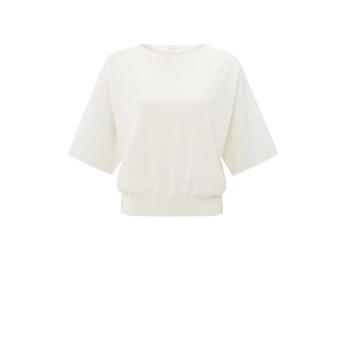 Yaya Sweater with sheer sleeves OFF WHITE