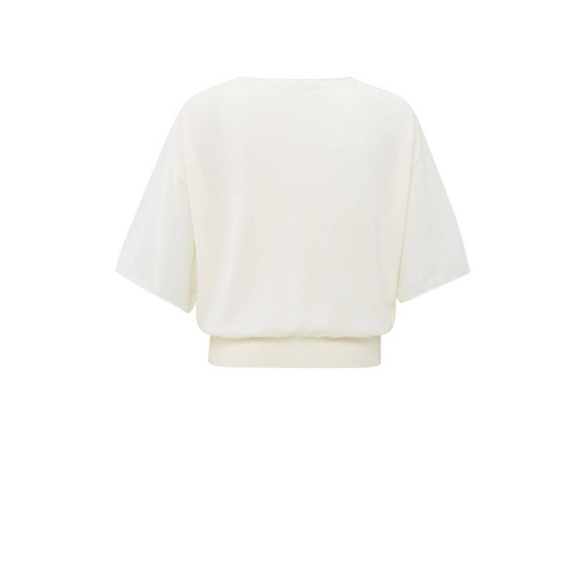 Yaya Sweater with sheer sleeves OFF WHITE