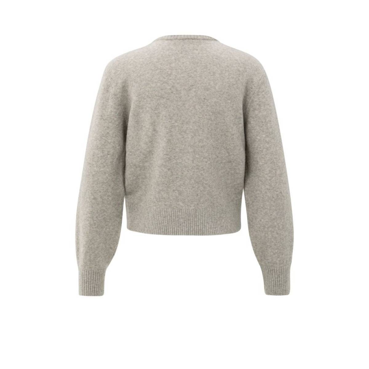 Yaya Vest met afneembare kraag BROWNISH GREY