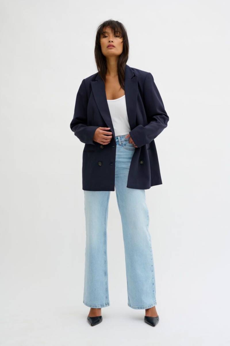 My Essential Wardrobe Tailored blazer donkerblauw