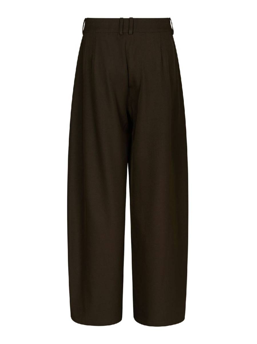 Neo Noir Essiall structure pants donkerbruin