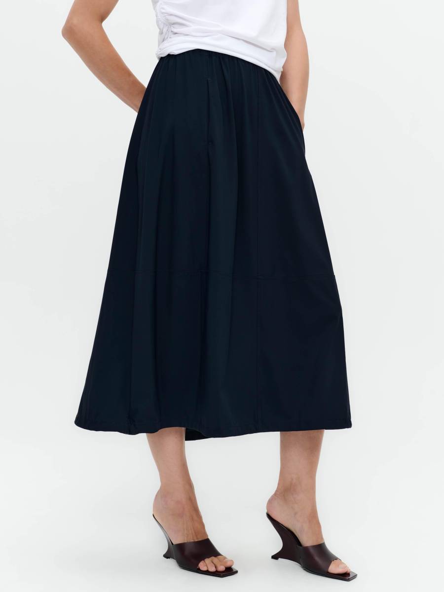 Jane Lushka Maud technical jersey skirt blauw
