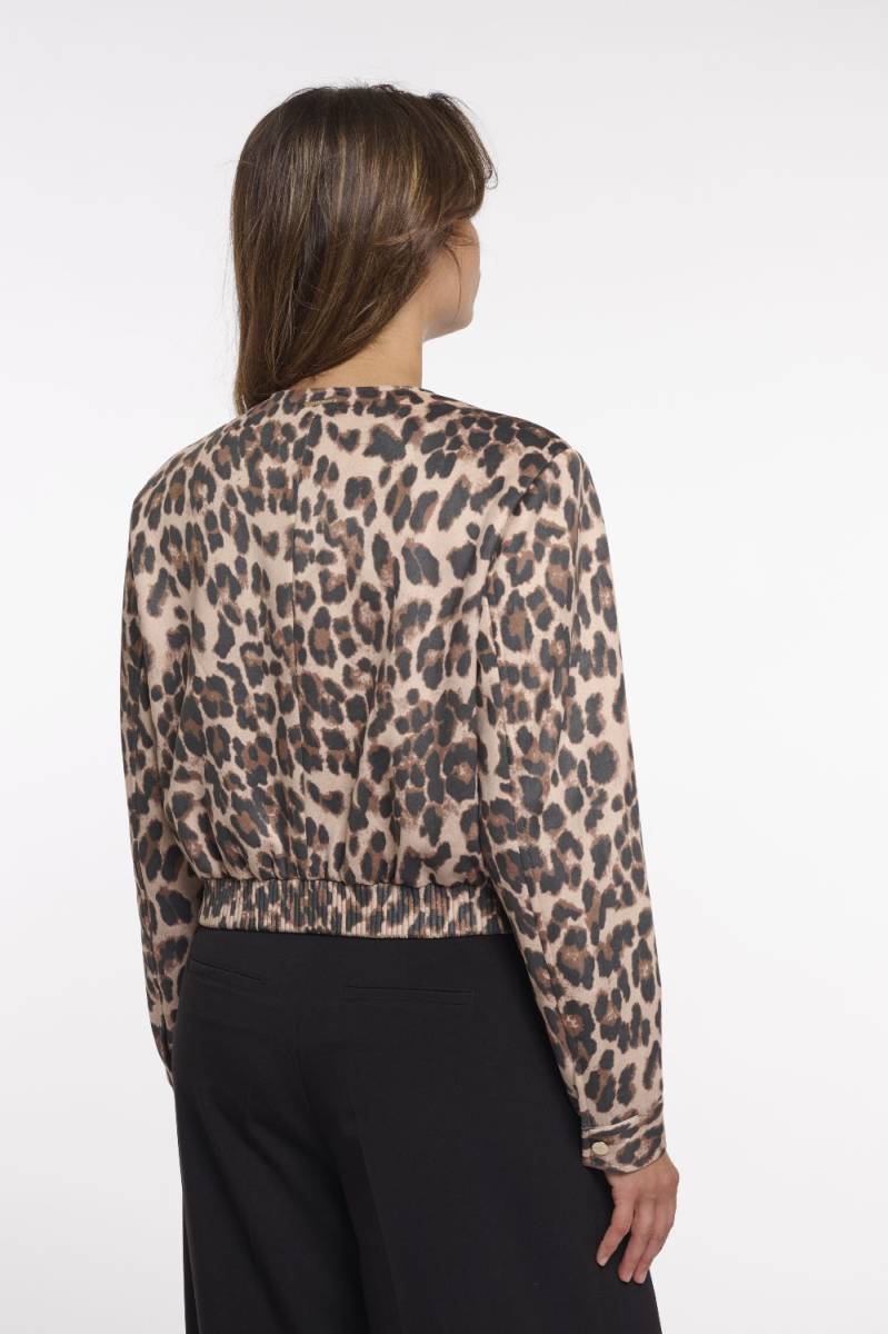 Rino & Pelle Cropped bomber jacket